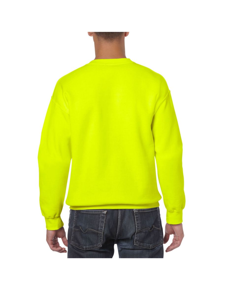 Gildan Mens Heavy Blend Sweatshirt - Safety Green - 1