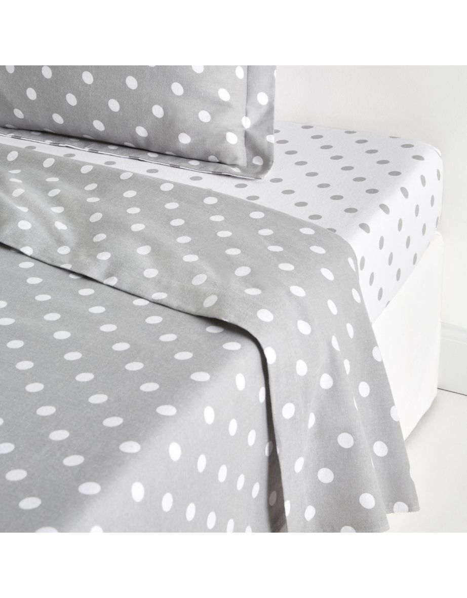 Clarisse Polka Dot Cotton Flat Sheet