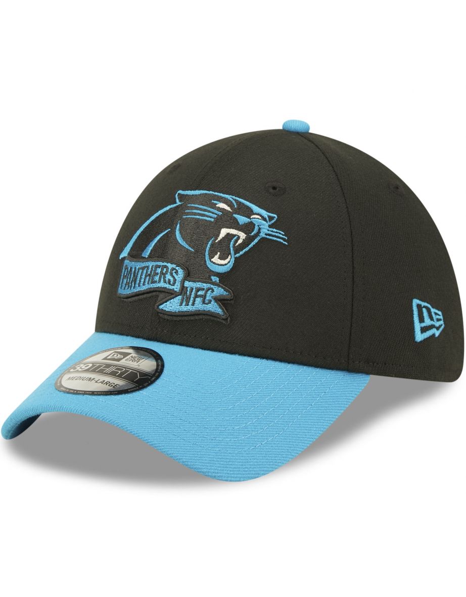 New Era Carolina Panthers NFL 2022 Sideline 39THIRTY Baseball Cap Hat Black