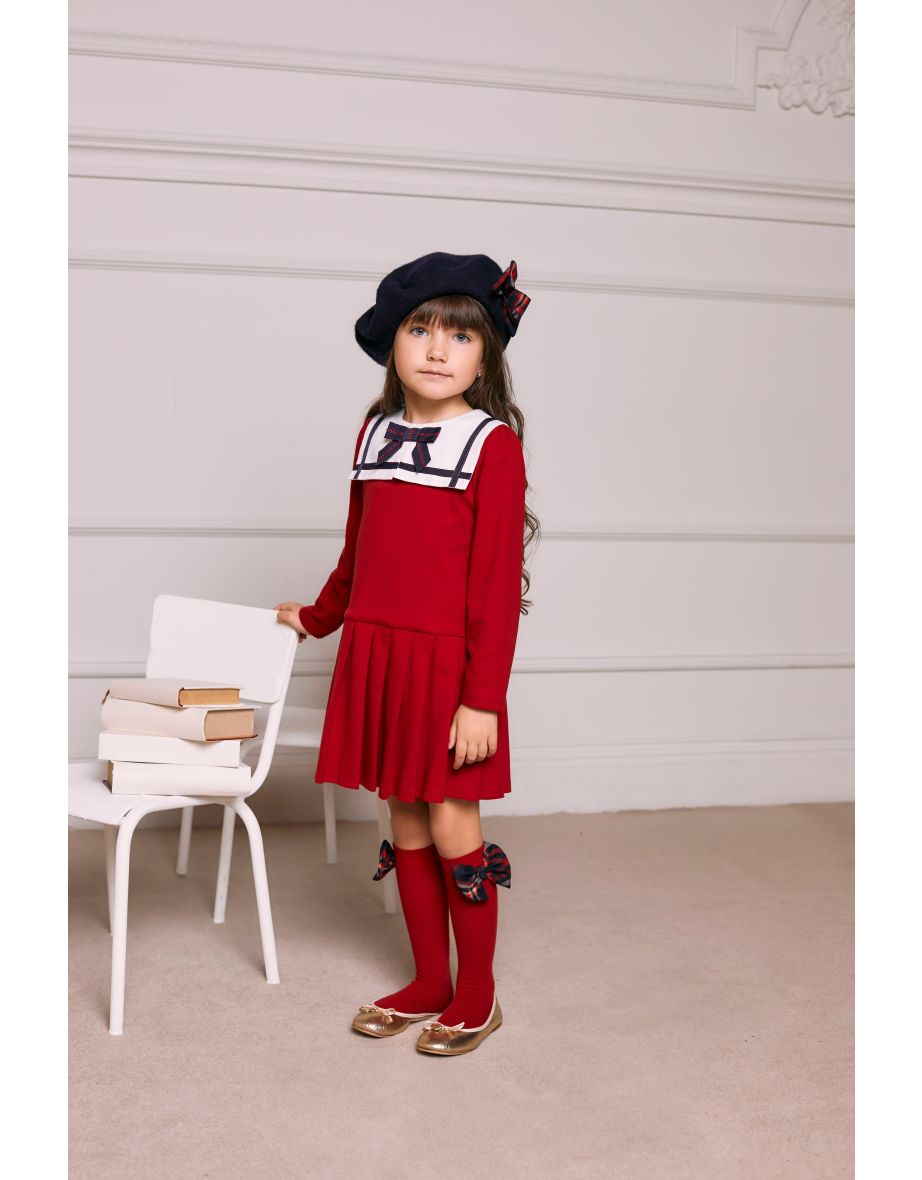 Baby Girls Sailor Dress in Red