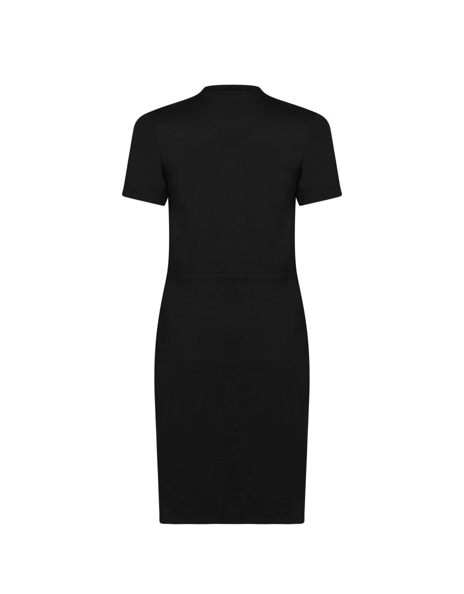 Women's Superdry Drawstring T-Shirt Dress in Black - 5