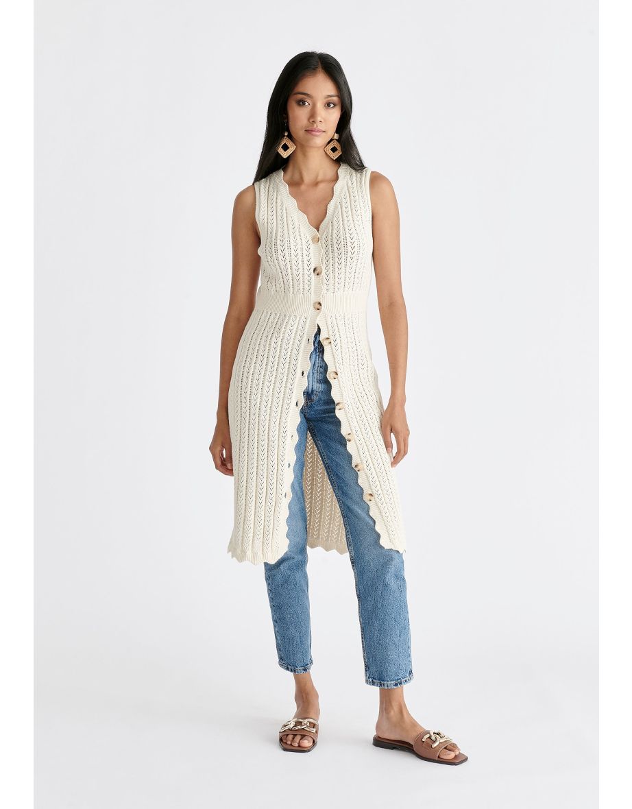 Pointelle Knitted Dress