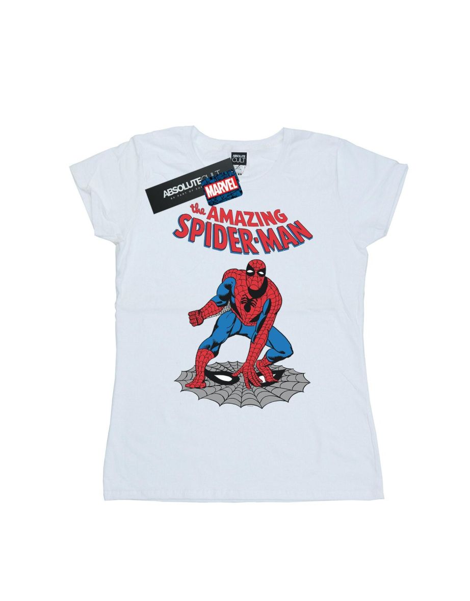 Marvel Womens/Ladies The Amazing Spider-Man Cotton T-Shirt - White