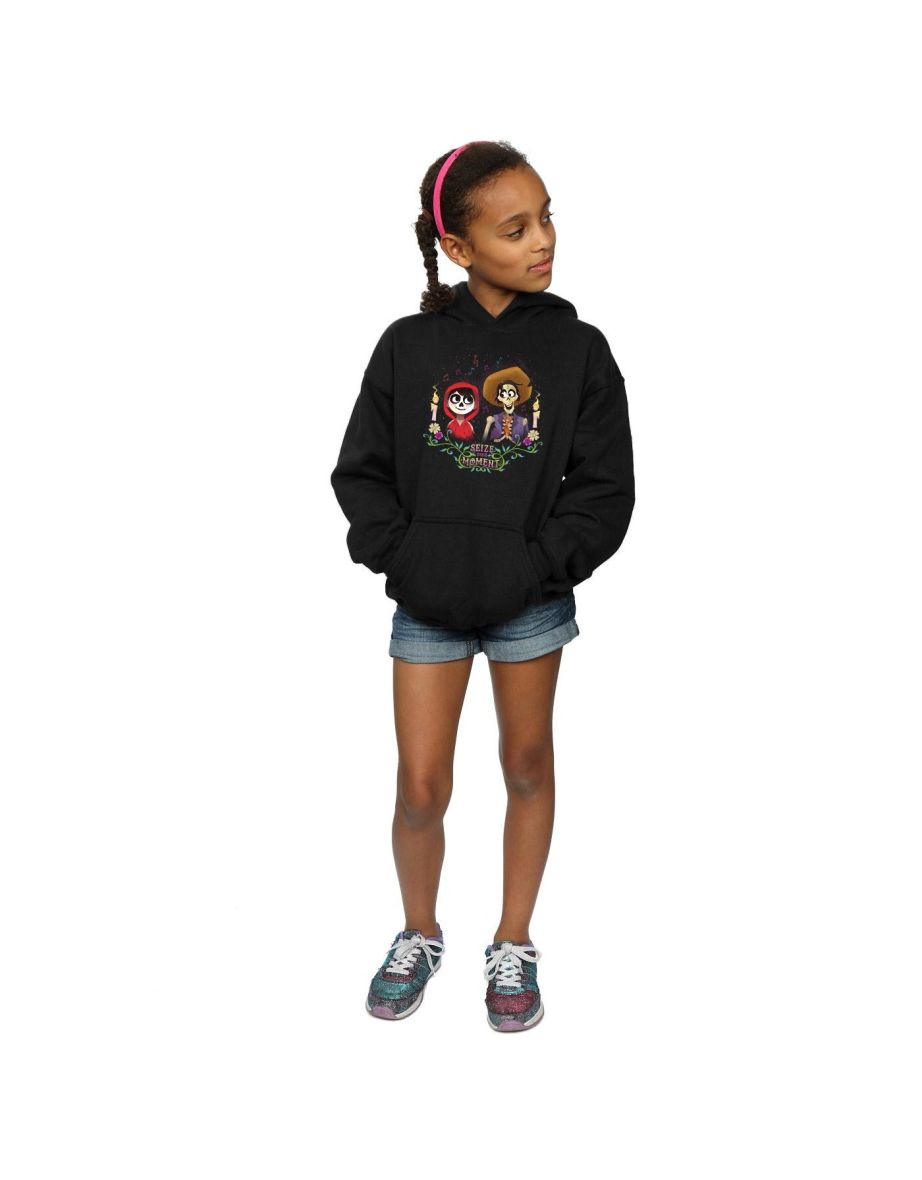 Disney Girls Coco Miguel And Hector Hoodie - Black - 3