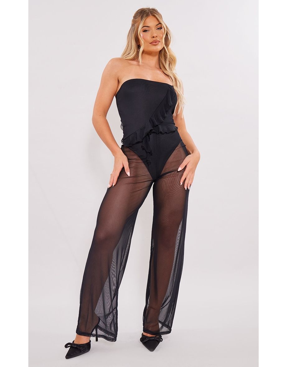 Frill bandeau jumpsuit hot sale