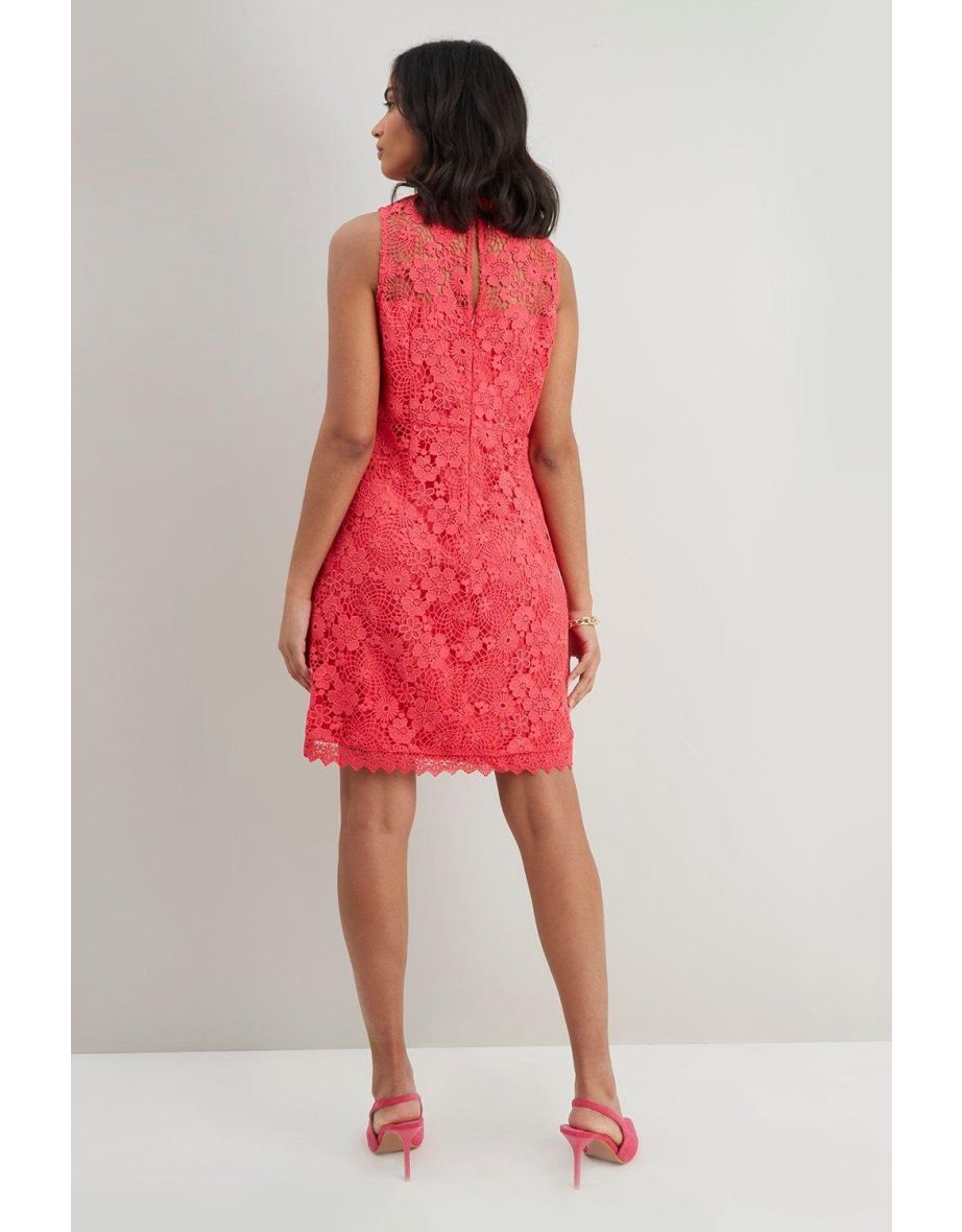Petite Lace Scalloped Shift Dress - 2