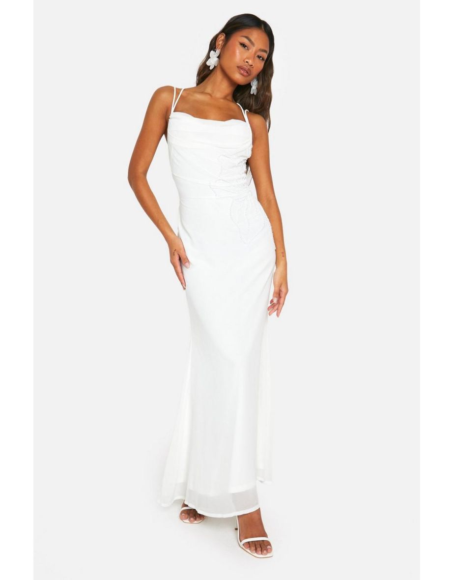 Evening maxi dresses white online