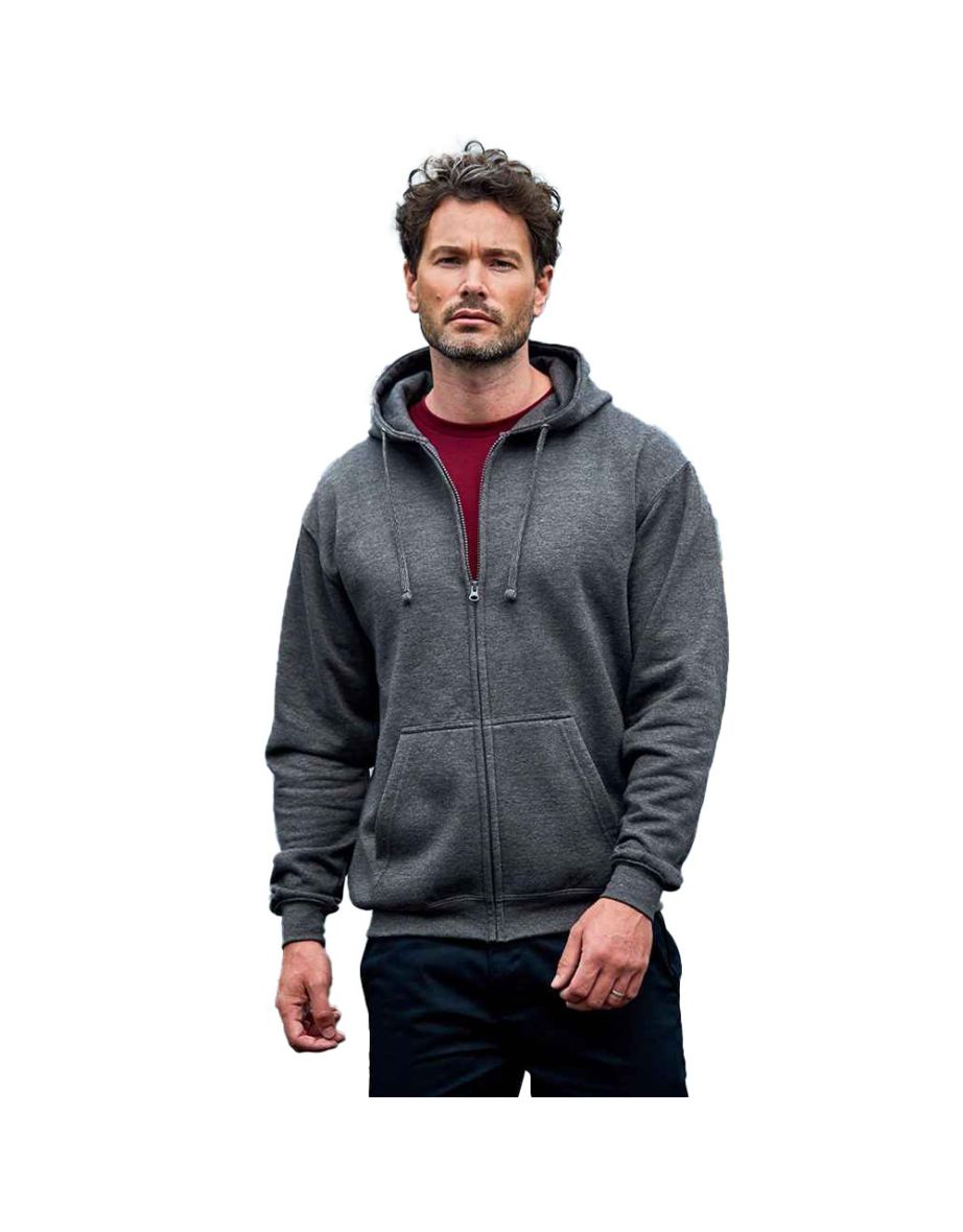 PRO RTX Mens Pro Full Zip Hoodie - Charcoal - 2