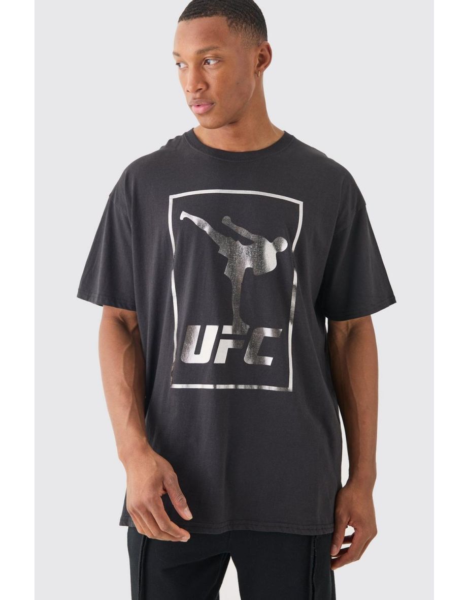 Shop Loose Fit UFC License T shirt black Online in Qatar VogaCloset