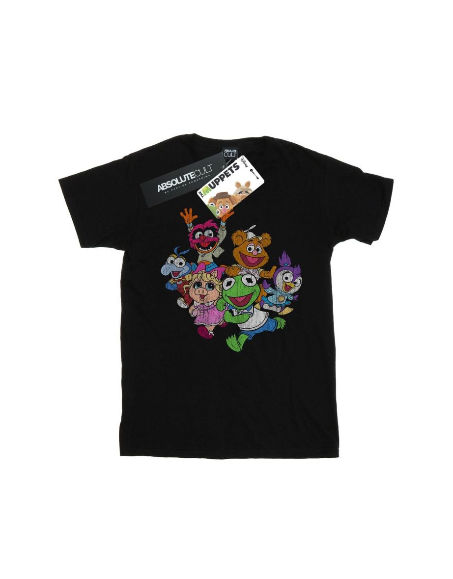 Disney Boys The Muppets Muppet Babies Colour Group T-Shirt - Black