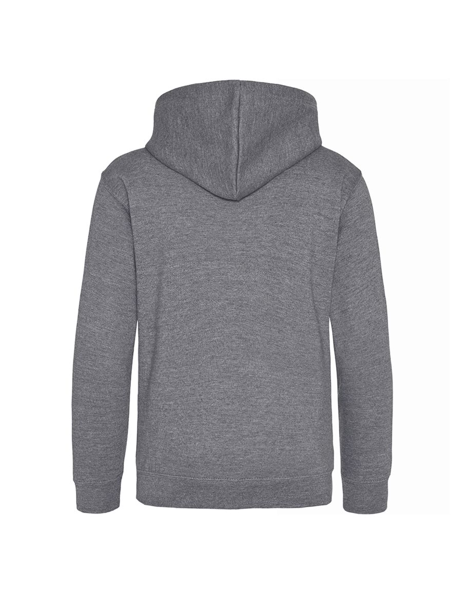 Awdis Kids Unisex Hooded Sweatshirt / Hoodie / Schoolwear - Charcoal - 1