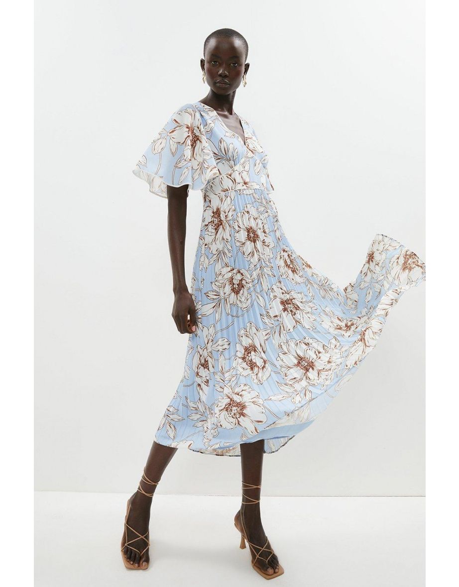 Coast floral midi skirt cheap