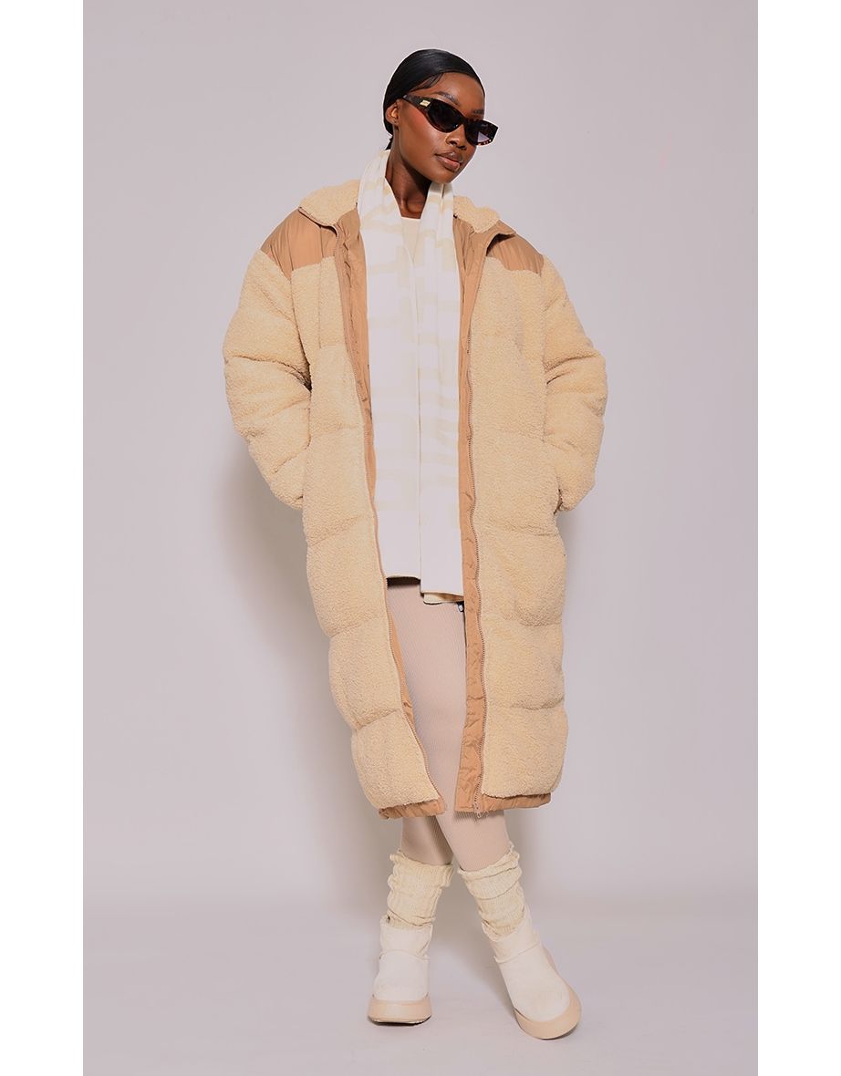 Borg puffer jacket shop