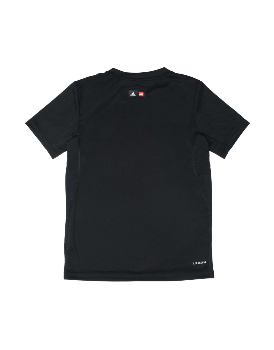 Boy's adidas Junior LEGO Play T-Shirt in Black - 1