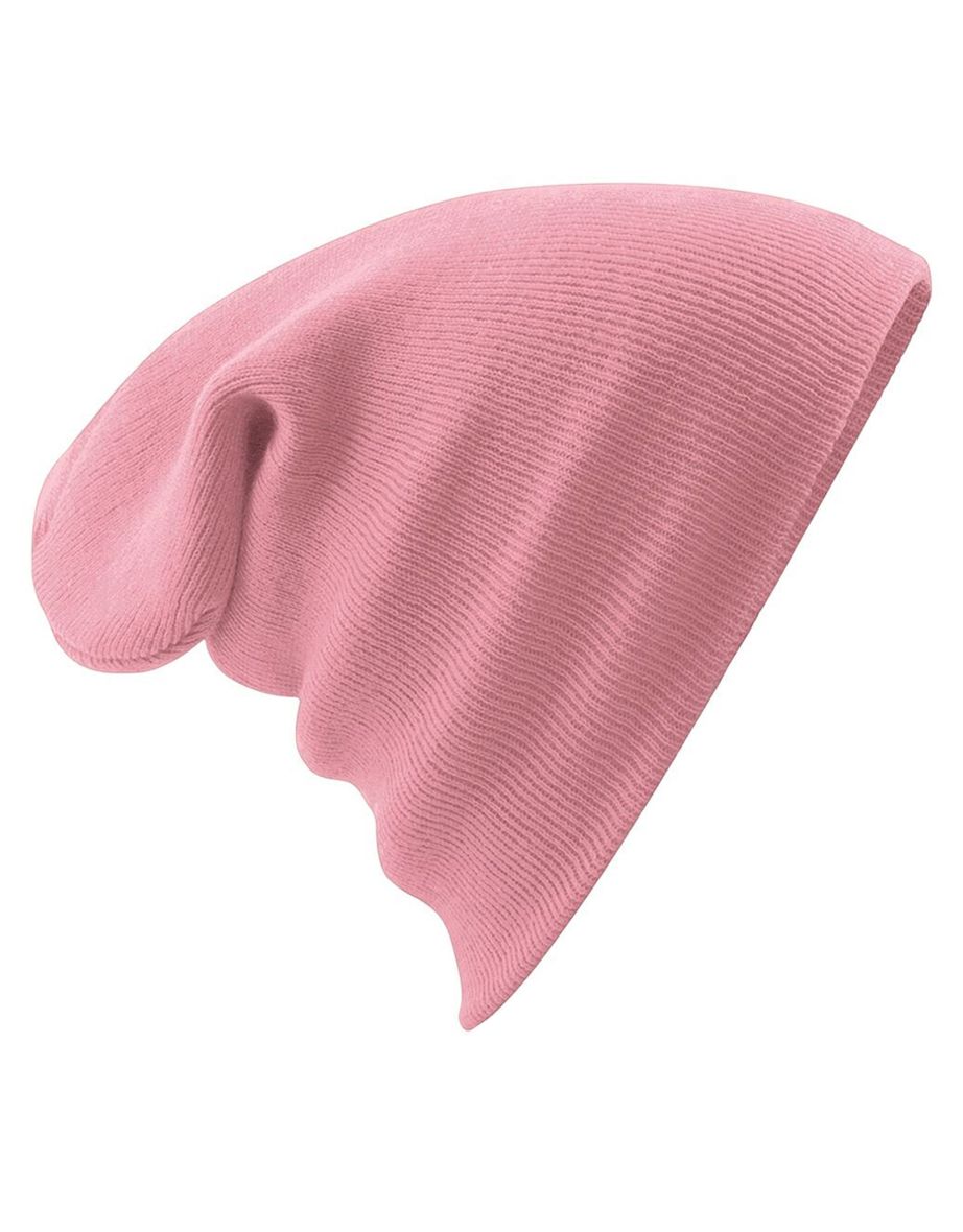 Beechfield Soft Feel Knitted Winter Hat - Dusky Pink - 1