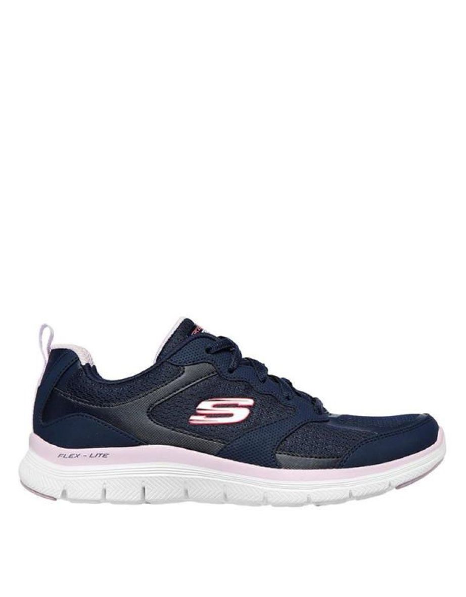 Shop Women s Skechers Flex Appeal 4 Trainers in Blue Online in Bahrain VogaCloset