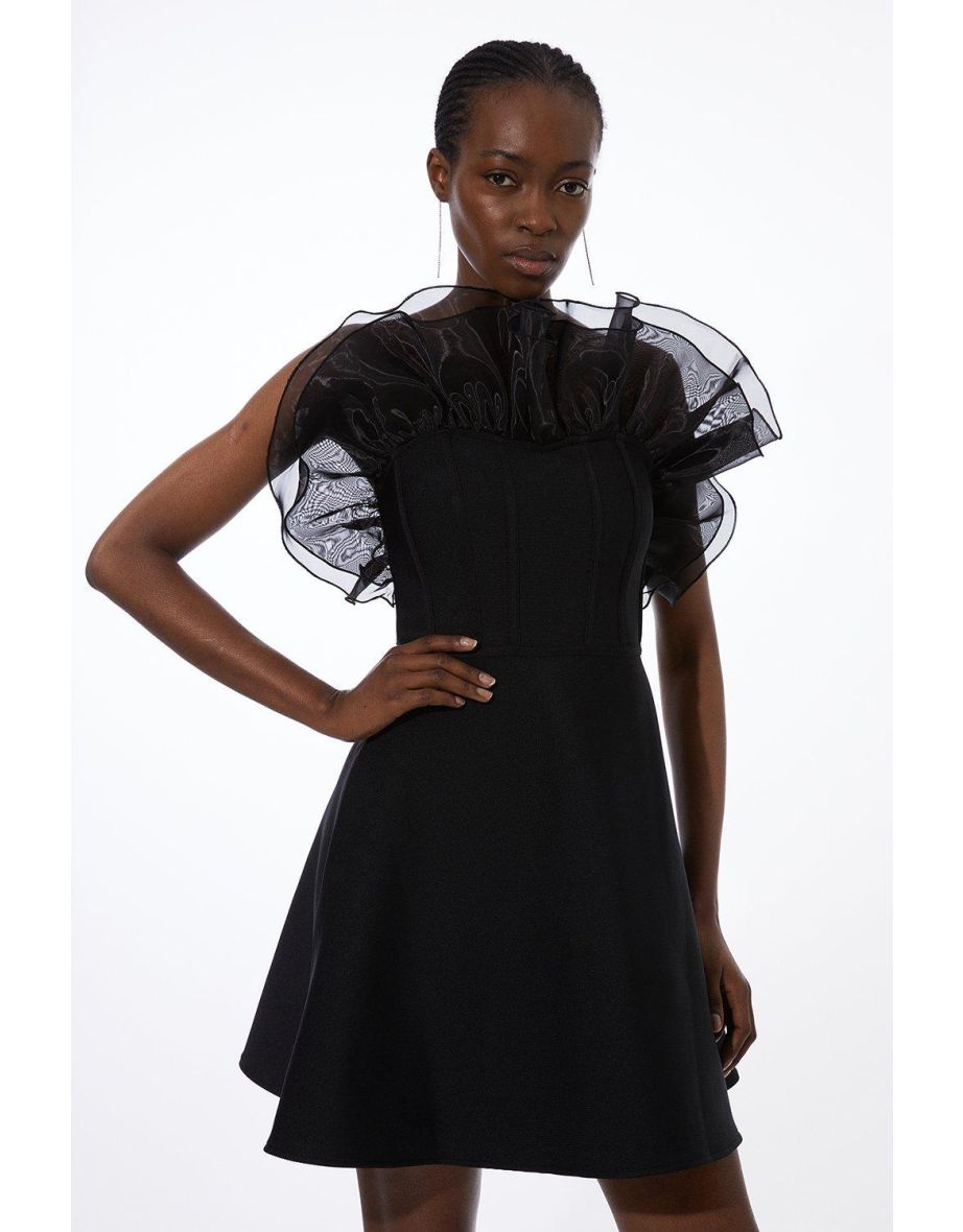 Frill bandage dress deals