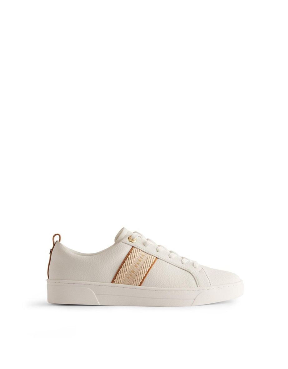 Tb Bailey Leather Trainer White - white