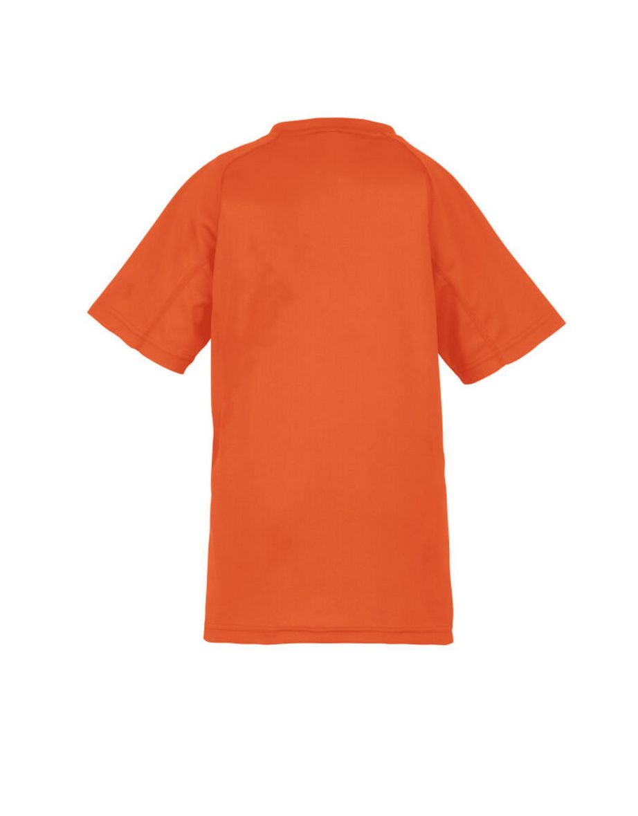 Spiro Impact Childrens/Kids Junior Performance Aircool T-Shirt - Fluorescent Orange - 1