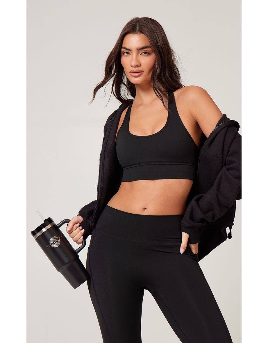 PRETTYLITTLETHING Run Black Tumbler