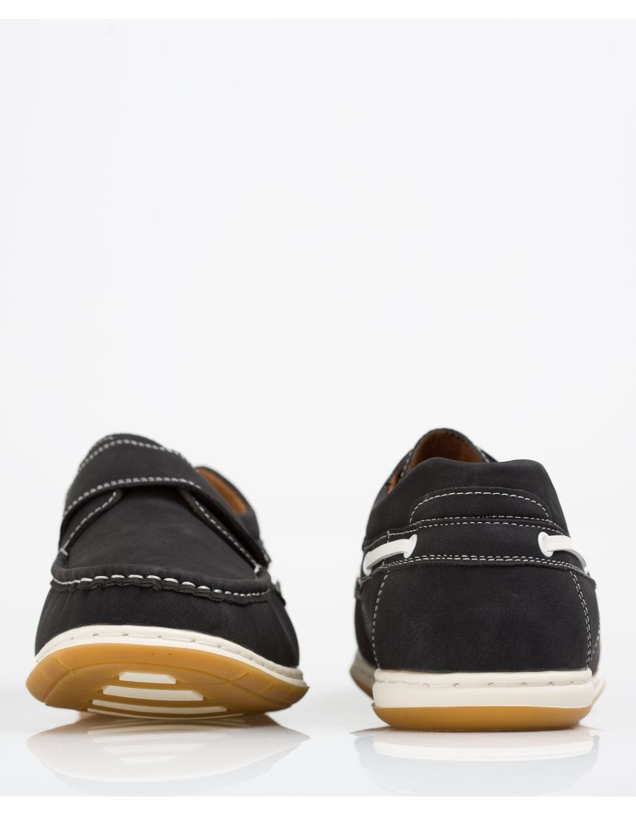 Contrast Sole Velcro Strap Boat Shoes - 4