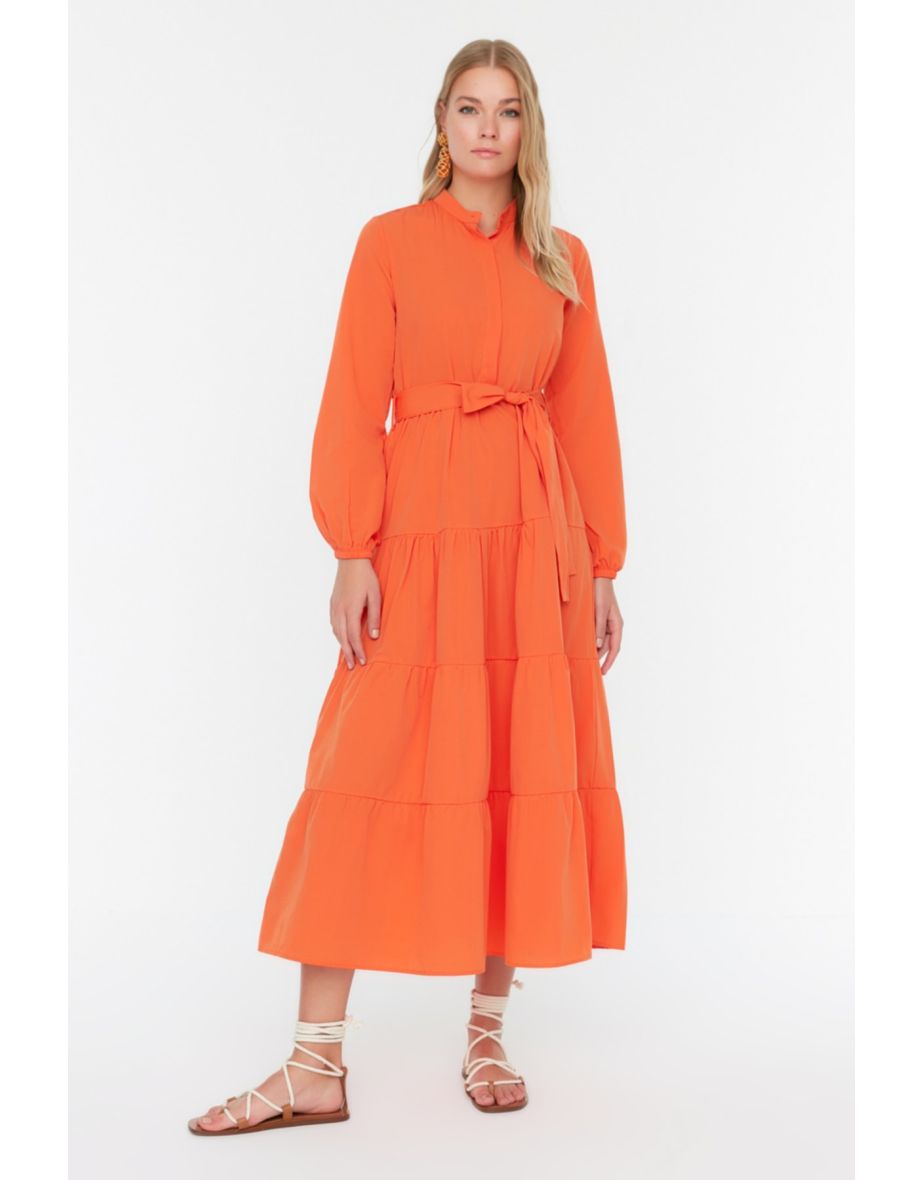 Dress for a bigger bust, Thea Dress - orange