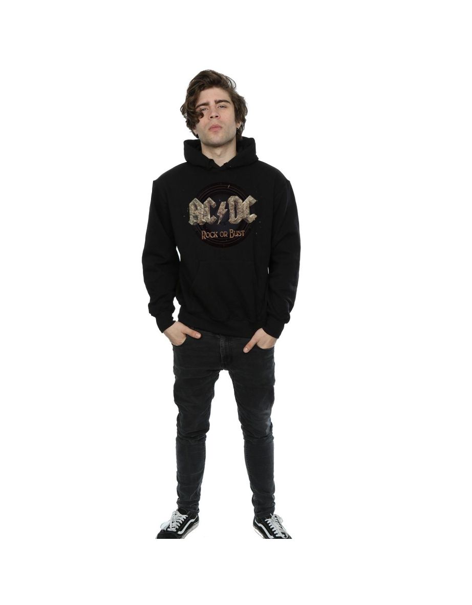 AC/DC Mens Rock Or Bust Hoodie - Black - 3