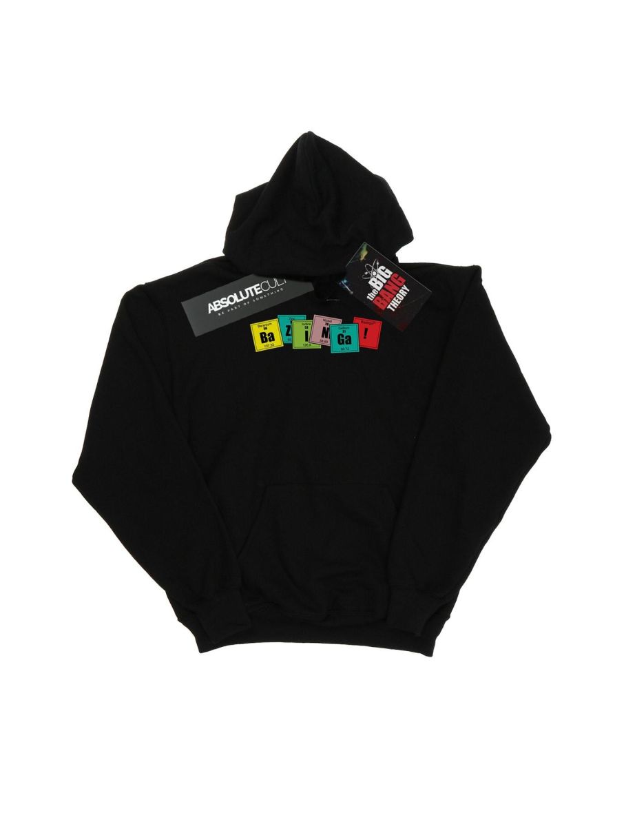 The Big Bang Theory Boys Bazinga Elements Hoodie - Black