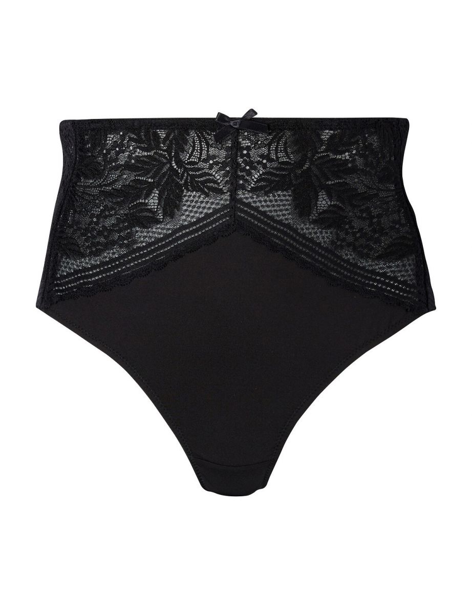Full Knickers with Front Lace Panel