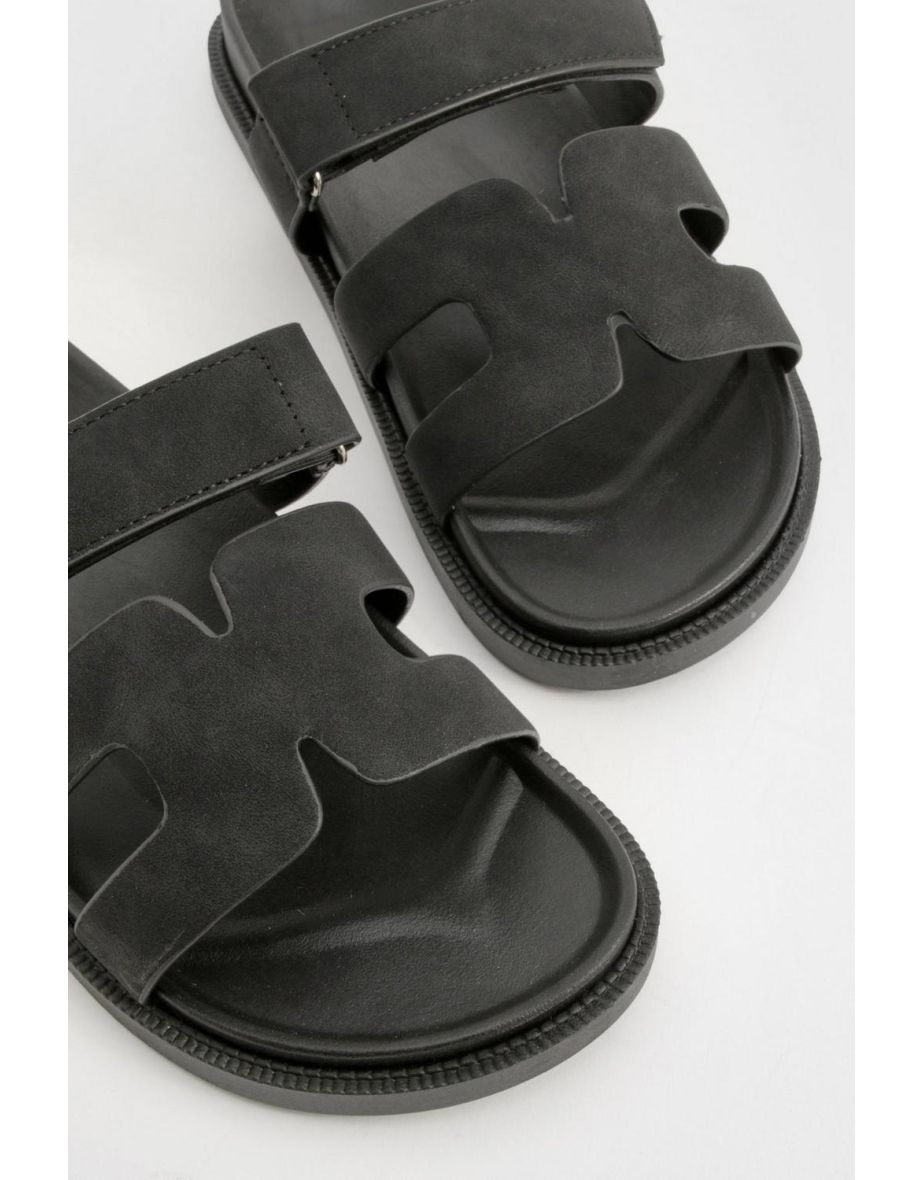 Cut Out Detail Sliders - black - 3