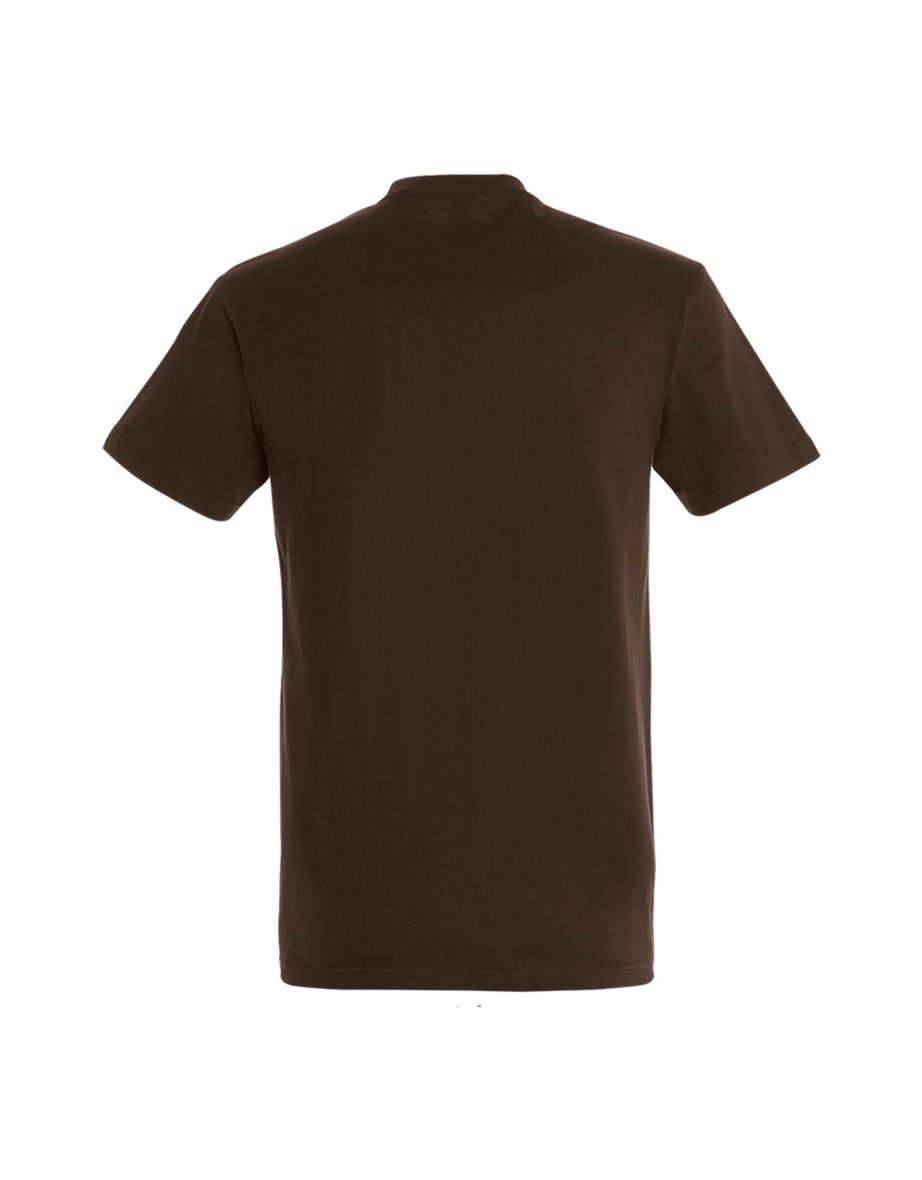SOLS Mens Imperial Heavyweight Short Sleeve T-Shirt - Chocolate - 1