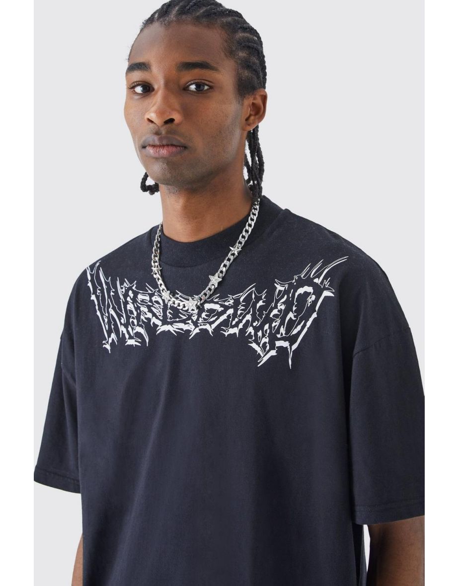 Oversized Boxy Grunge Homme T-shirt - 2