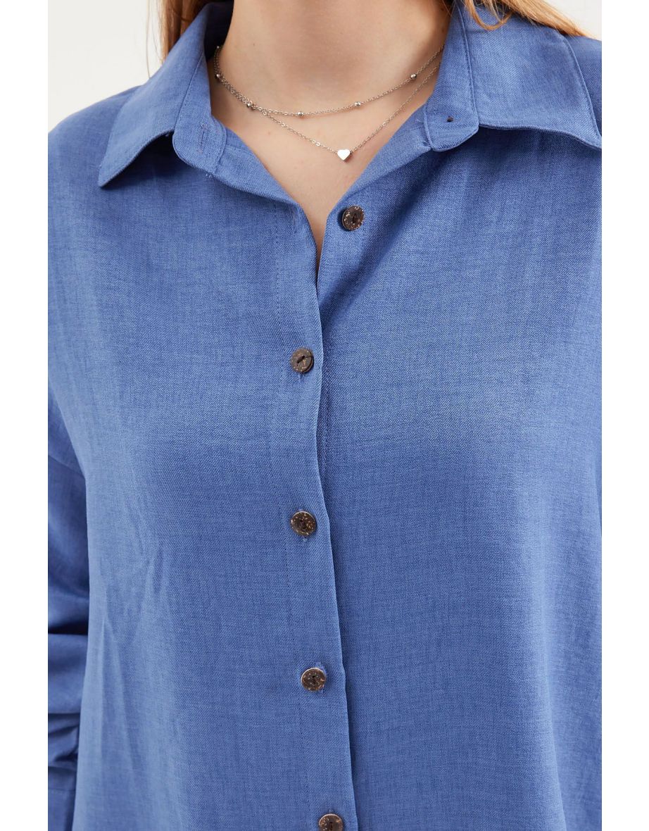 Linen Double Suit - D. İndigo - 5