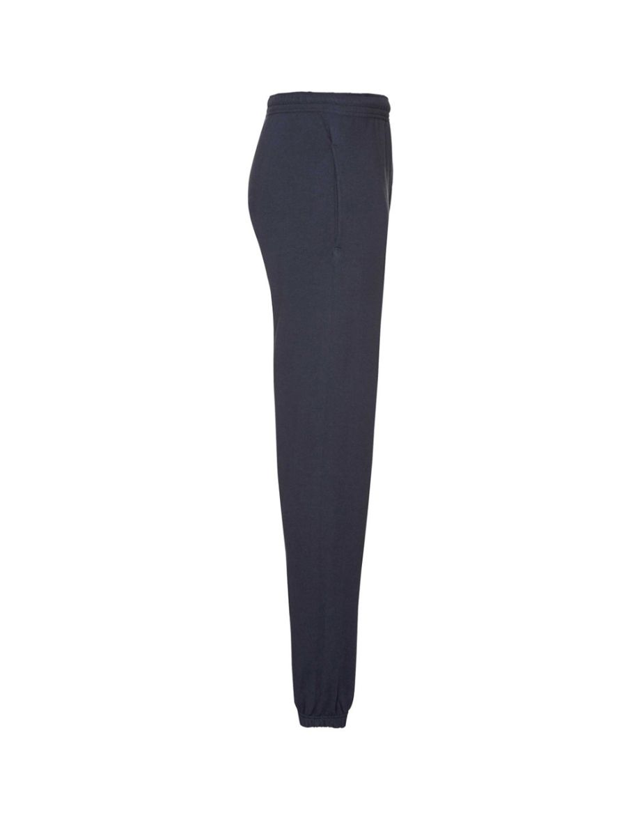 Fruit Of The Loom Mens Elasticated Cuff Jog Pants / Jogging Bottoms - Deep Navy - 2