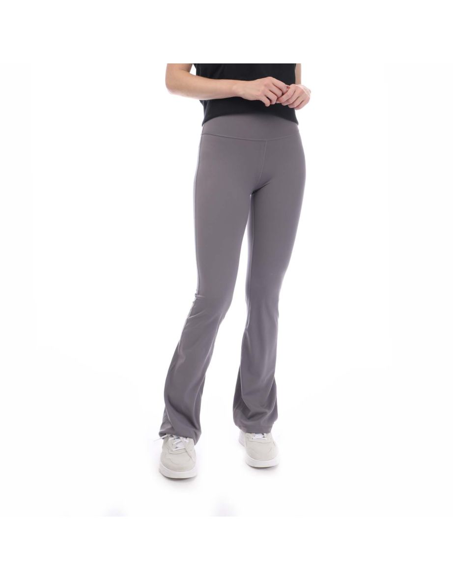 Women's adidas Yoga Studio Flared Leggings in Grey