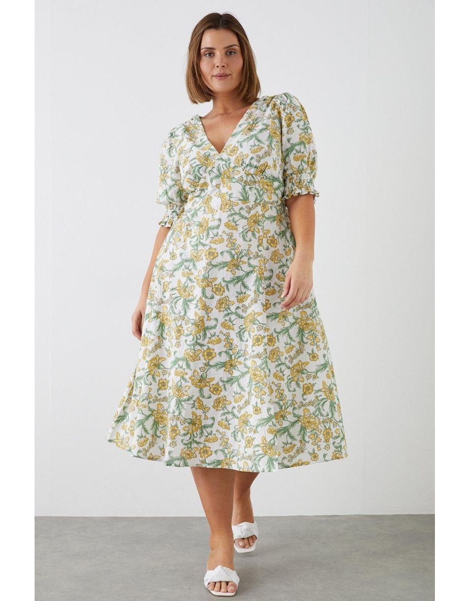 Dorothy perkins clearance yellow floral dress