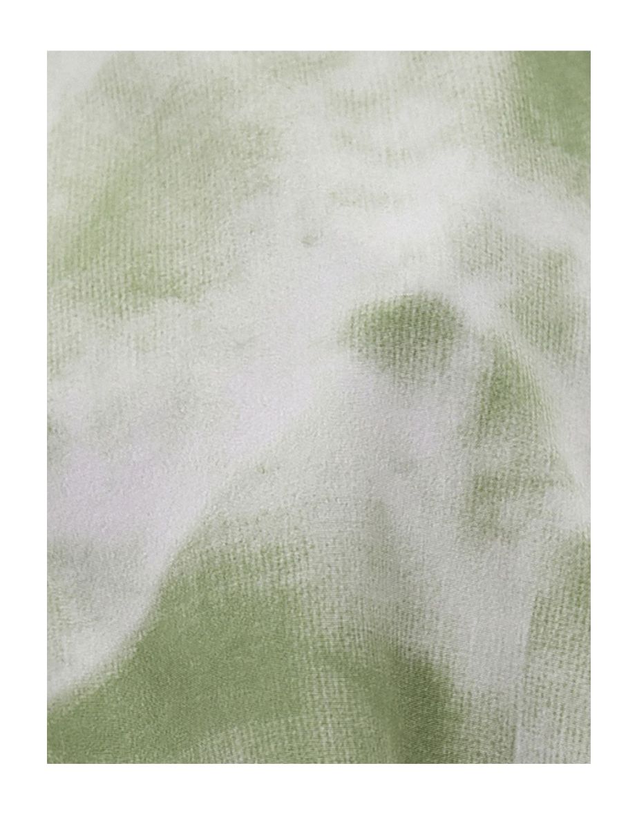 Parachute Crop Blouse Sleeveless Tie Dye Patterned Round Neck - 5
