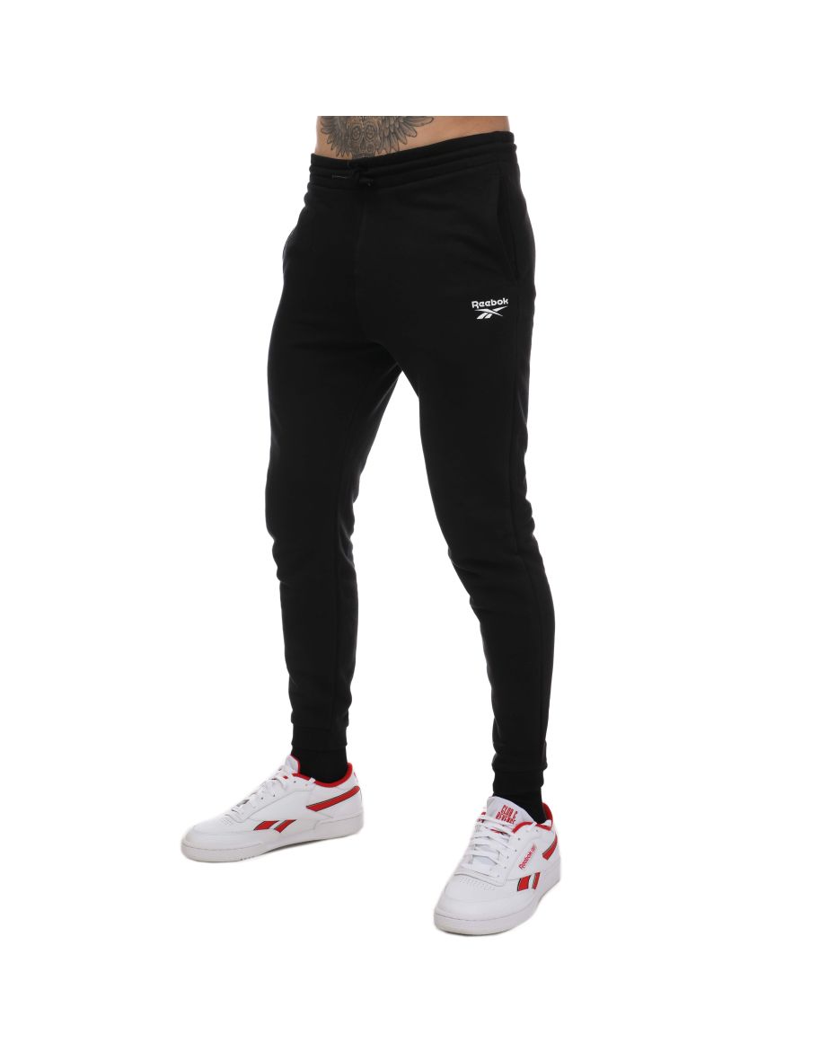 Shop Men s Reebok Identity French Terry Joggers in Black Online in Saudi Arabia VogaCloset