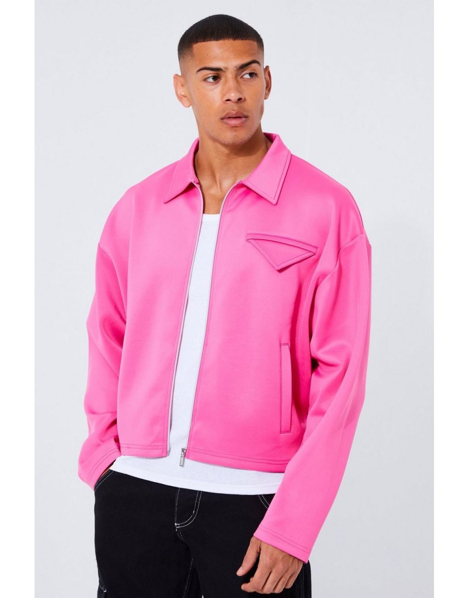 Pink shop harrington jacket