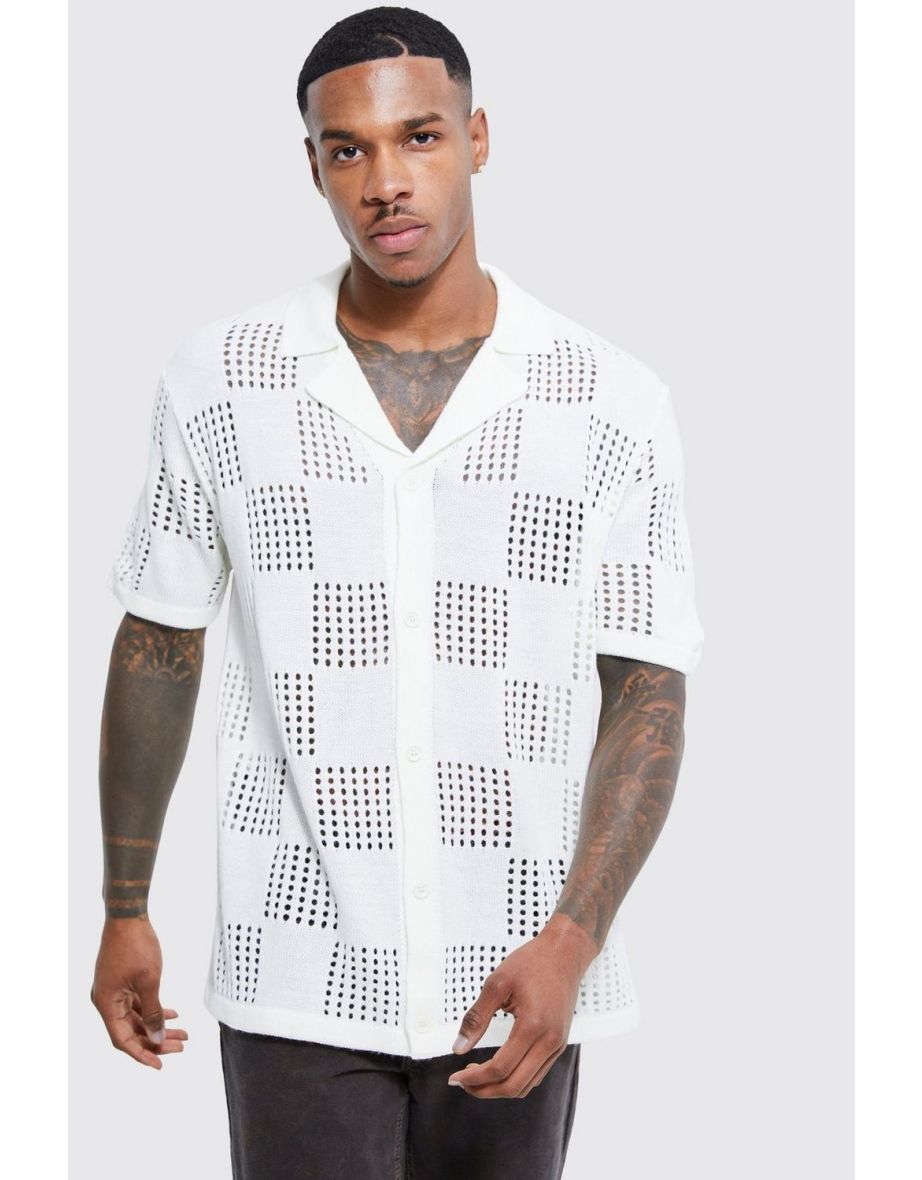 checkerboard button up