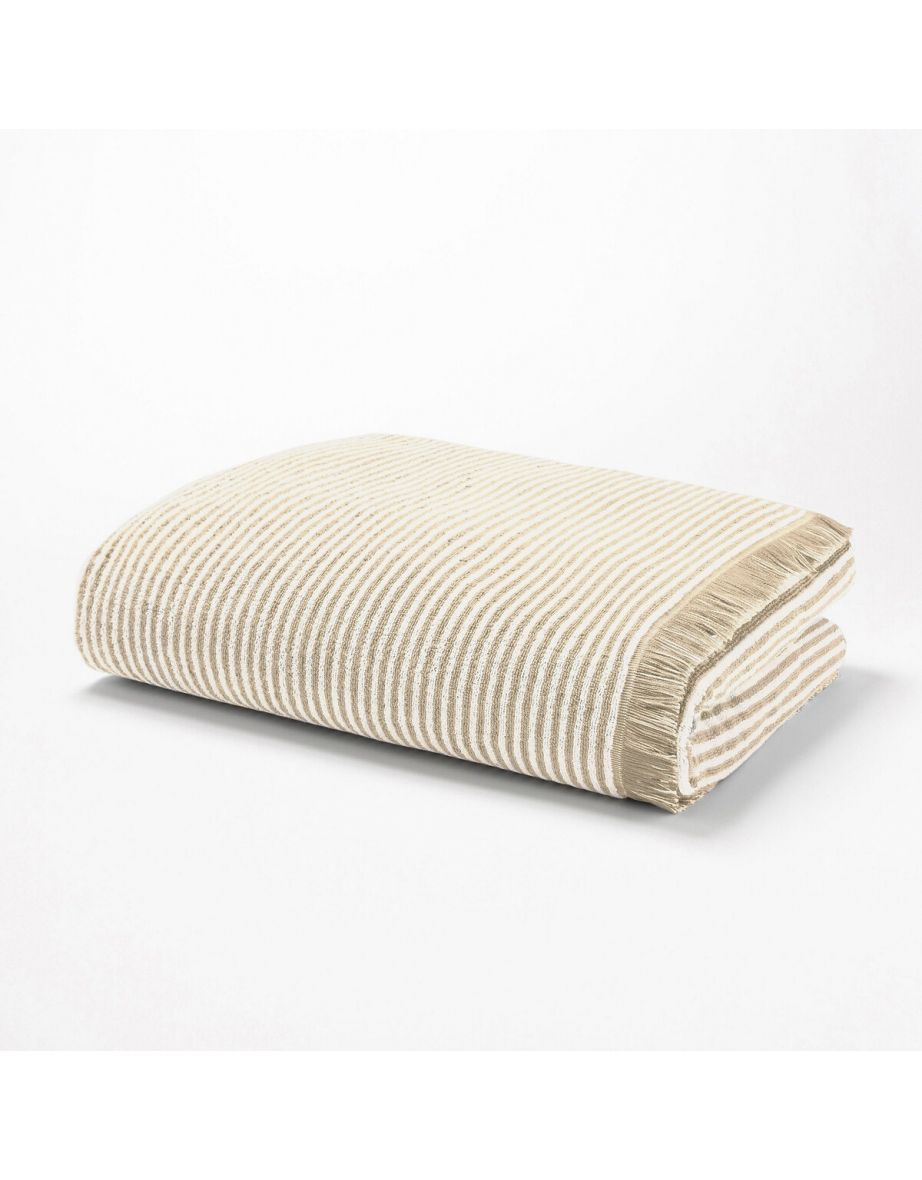 Malo Large Striped Bath Towel