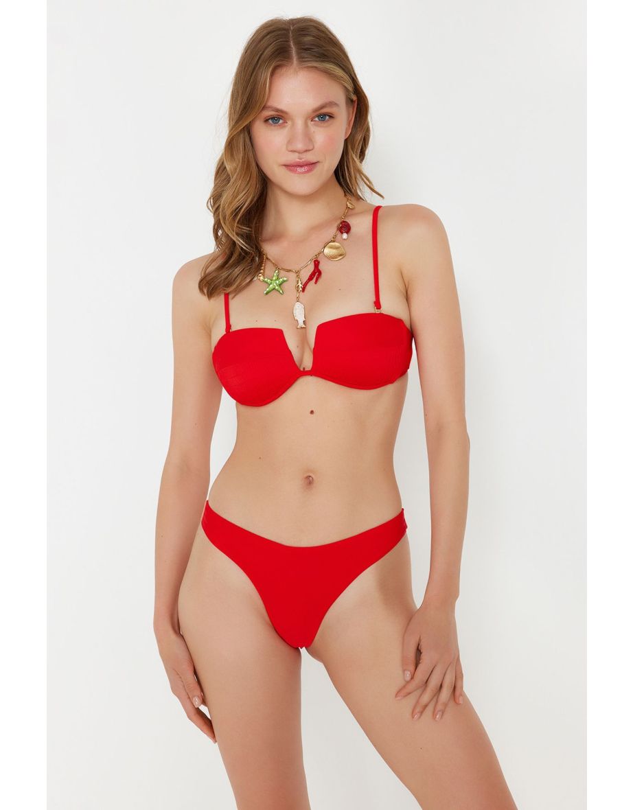 Red Thong Bikini Six