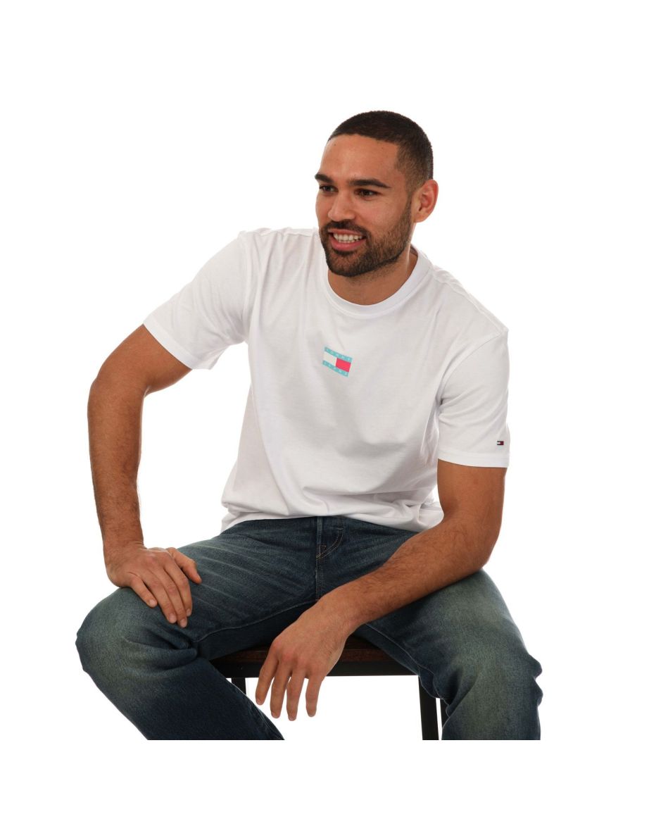 Men's Tommy Hilfiger T-Shirt in White - 3