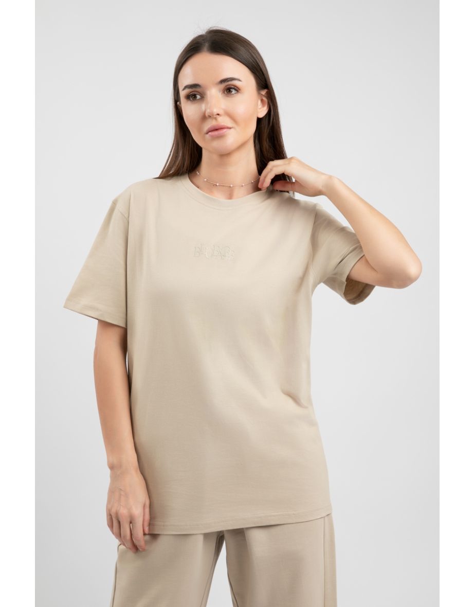 Sustainable T-Shirt with Tone-on-Tone Bunchy Prints
