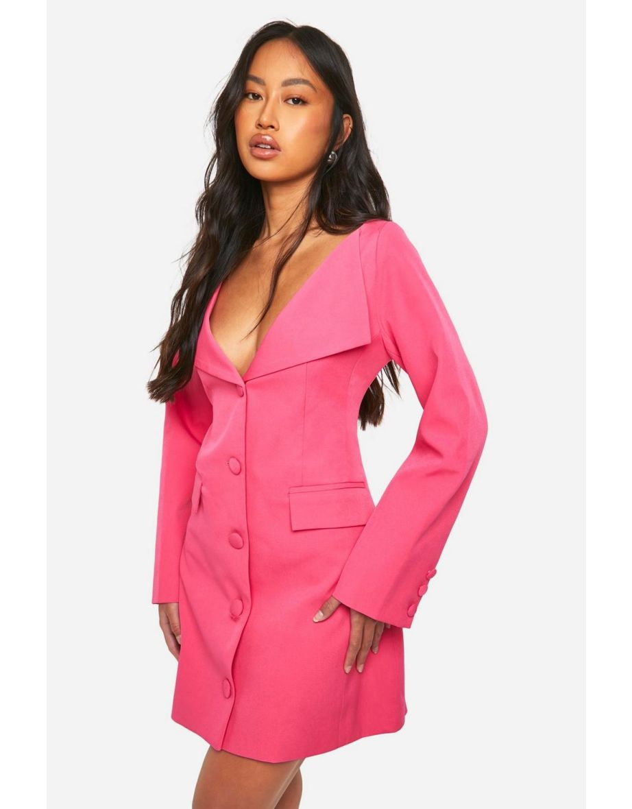 Bardot Blazer Dress - hot pink