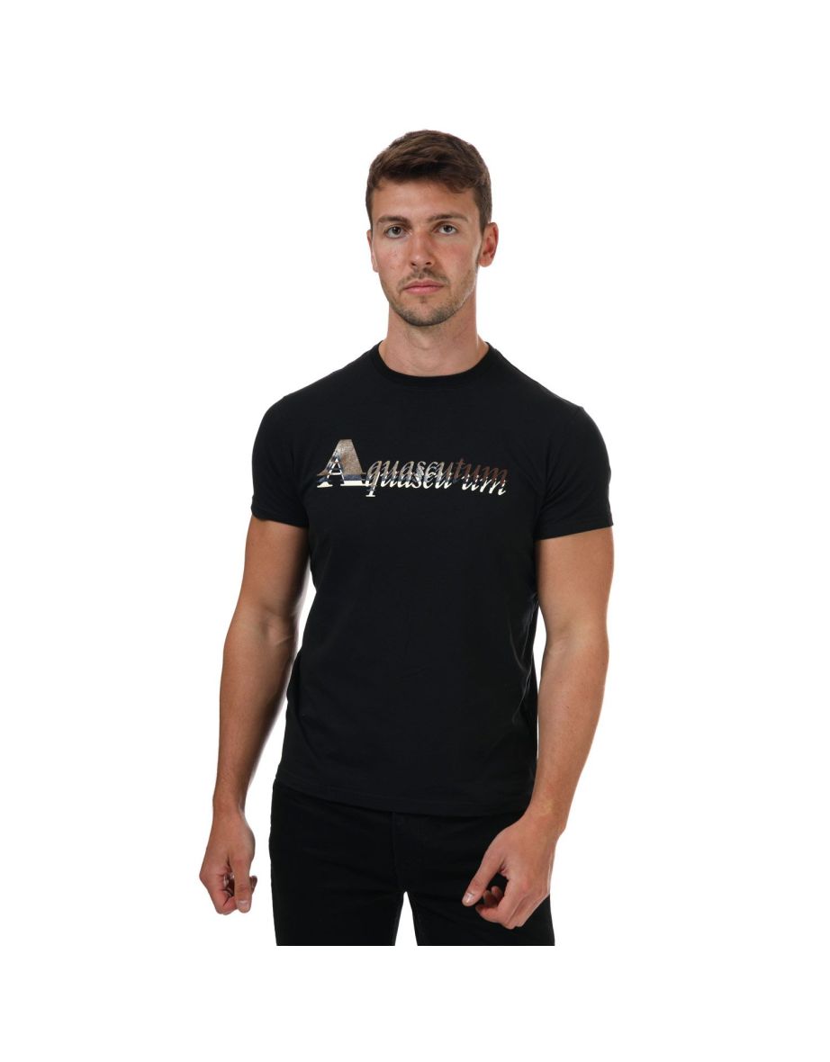 Men s Aquascutum T Shirt in Black