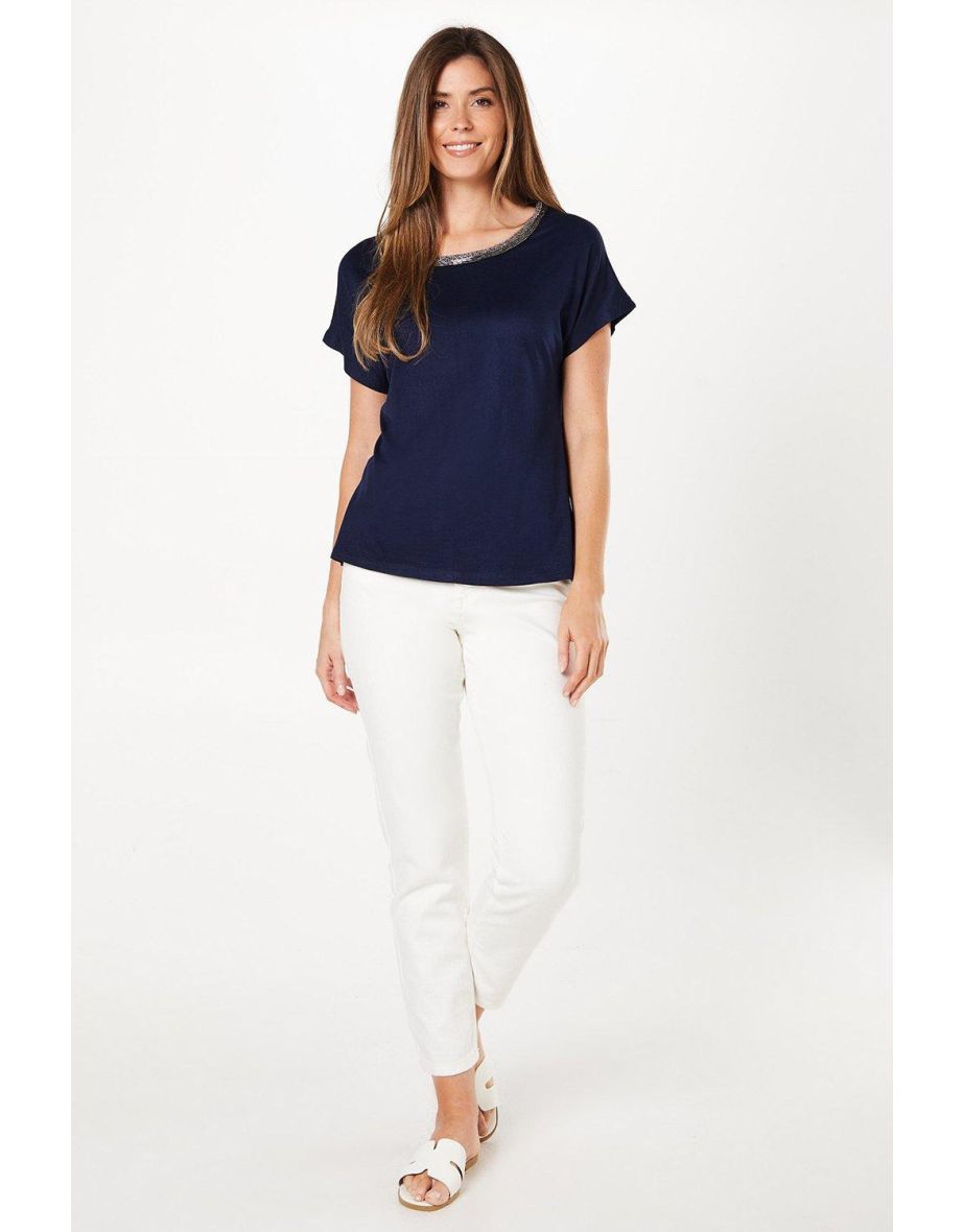 Jersey Beaded T-shirt