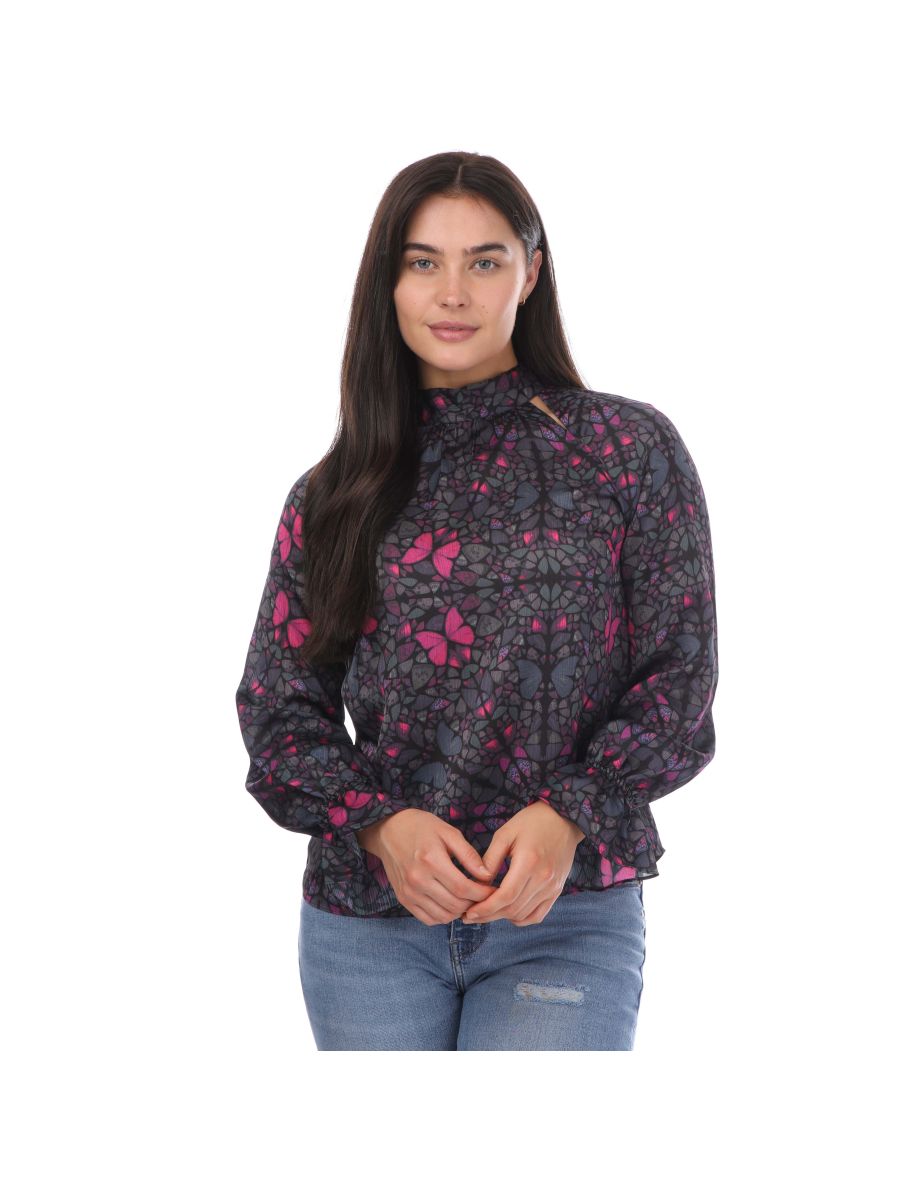 Women's Ted Baker Heiydii High Neck Blouse in Black