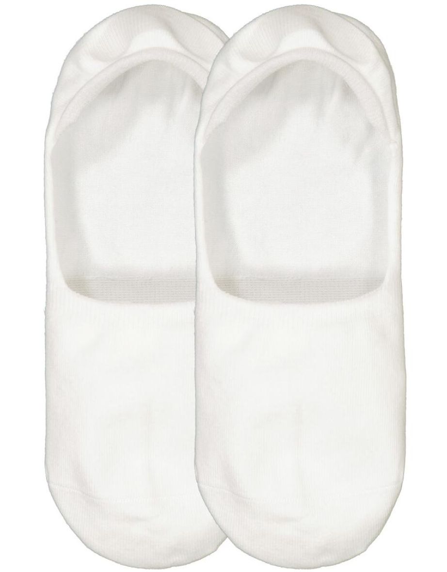 Pack of 2 Pairs of Invisible Trainer Socks in Cotton Mix