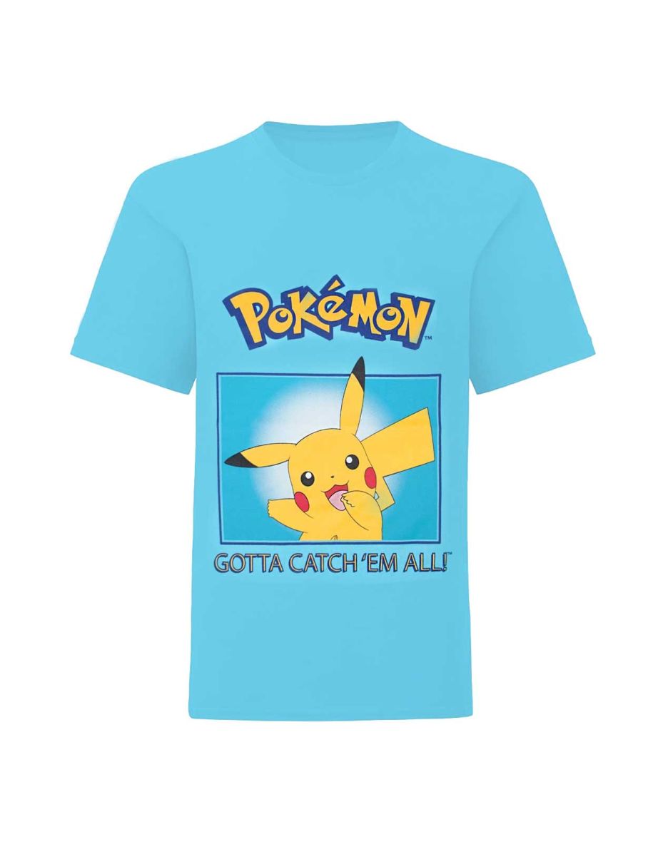 Pokemon Childrens Boys Pikachu T-Shirt - Blue